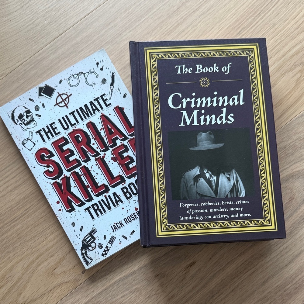 The book of Criminal Minds and Serial Killer Trivia Books